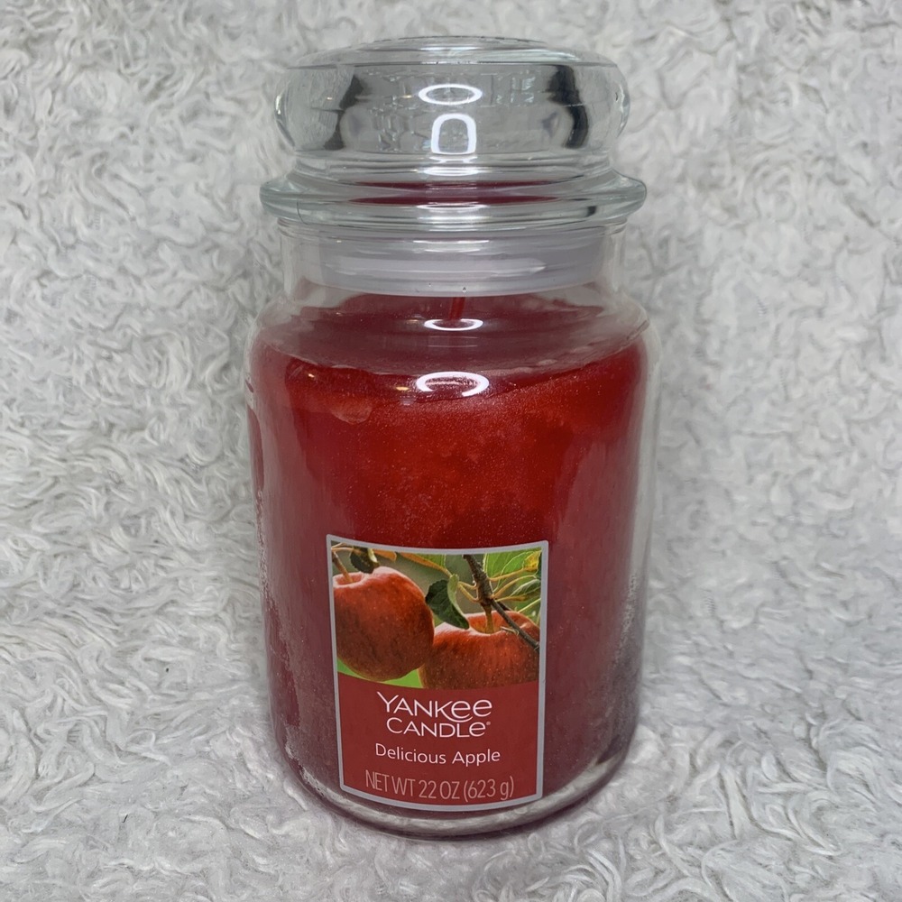 Yankee Candle Delicious Apple‎ Classic Jar Candle Large 22 oz New